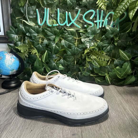 Adidas MC80 Bogey Golf Shoes Spikeless Mens Size 9 White Black GW2113 Sample